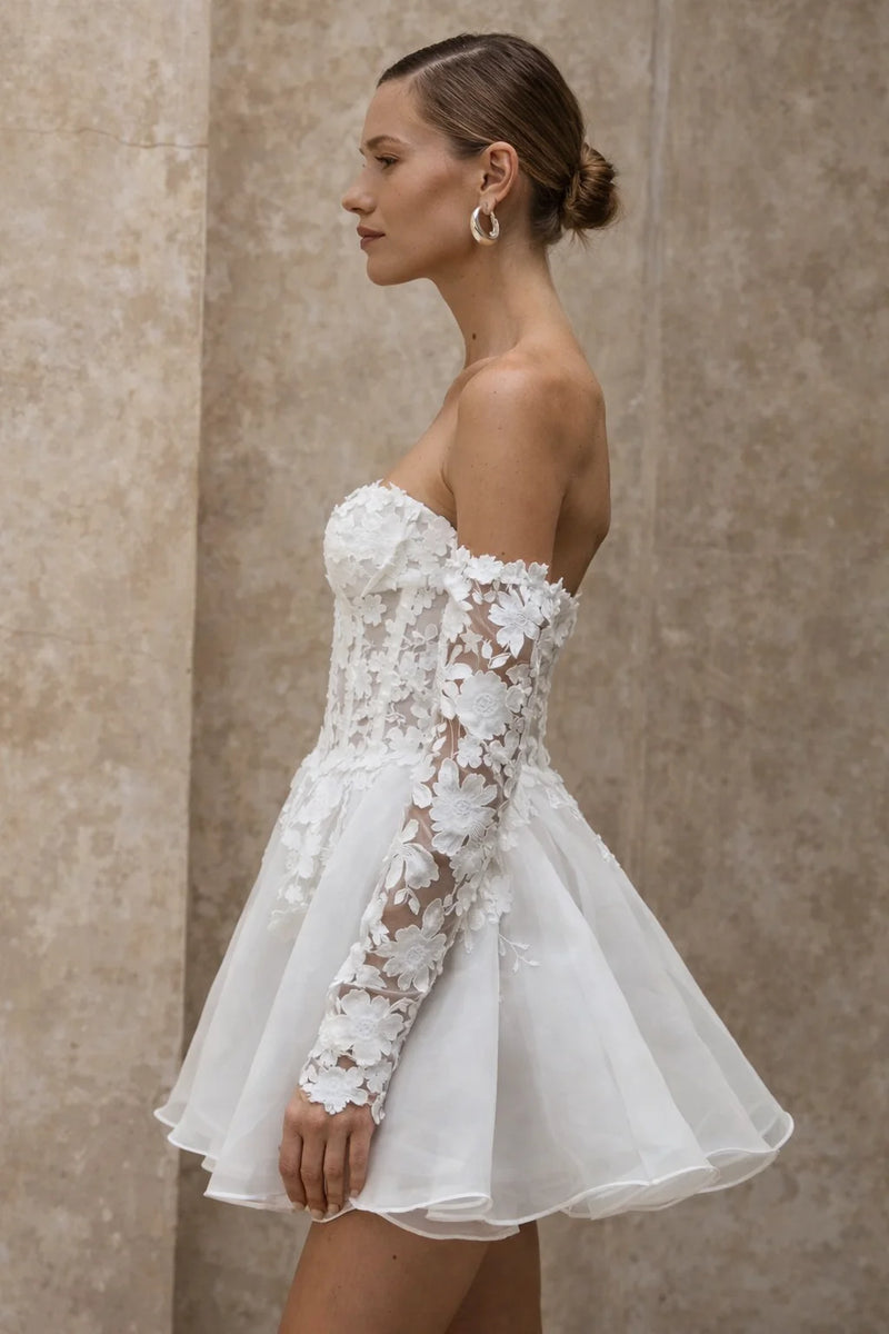 Robe bustier mariage civil