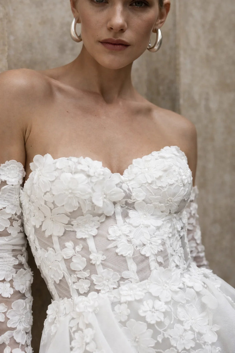 Robe bustier mariage civil