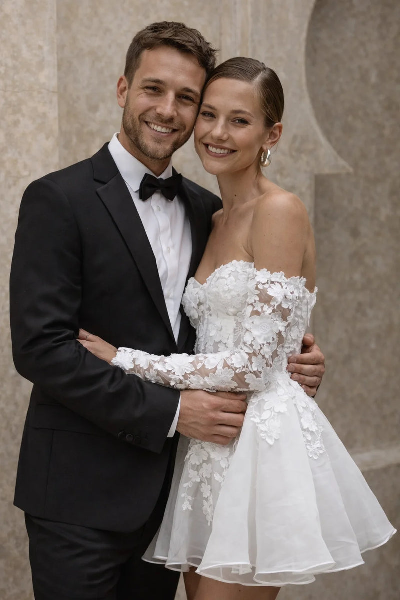 Robe bustier mariage civil