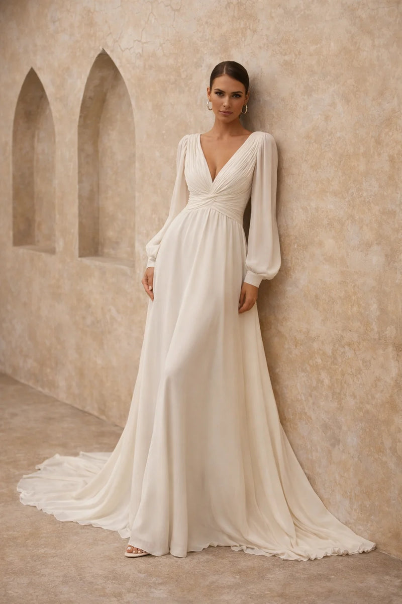 Robe ivoire mariage civil