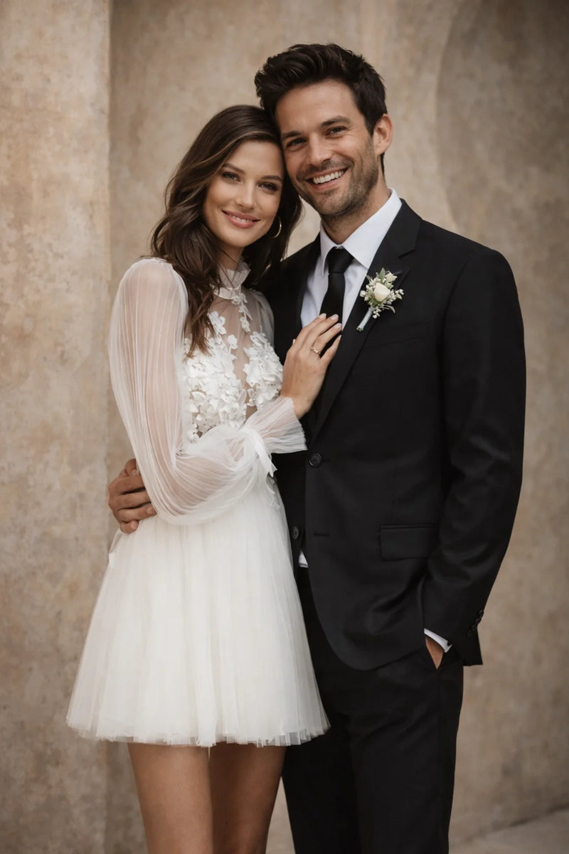 Robe mariage civil dos nu