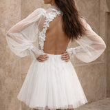 Robe mariage civil dos nu