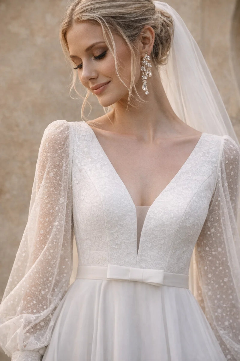 Robe mariage civil romantique