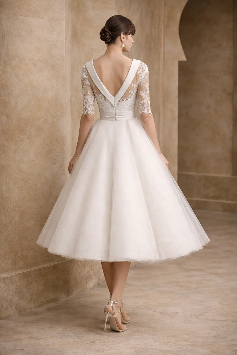 Robe midi mariage civil