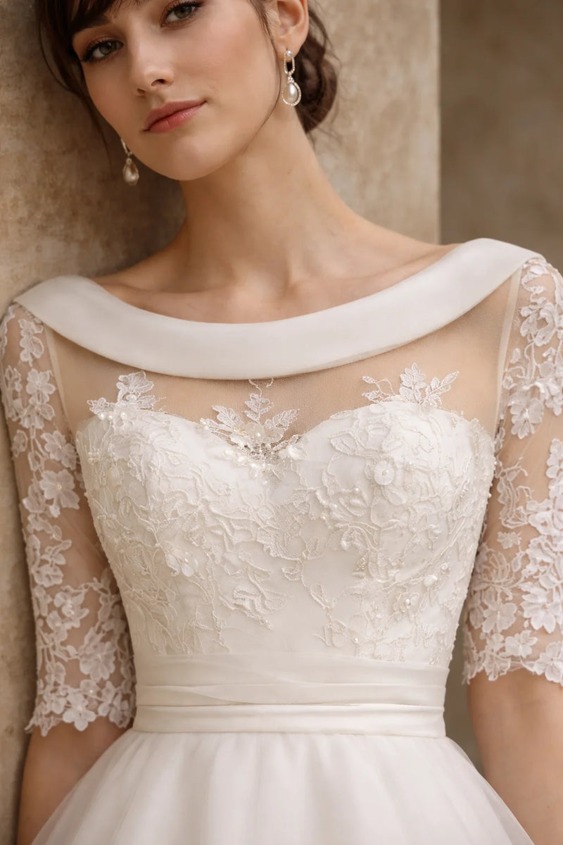 Robe midi mariage civil