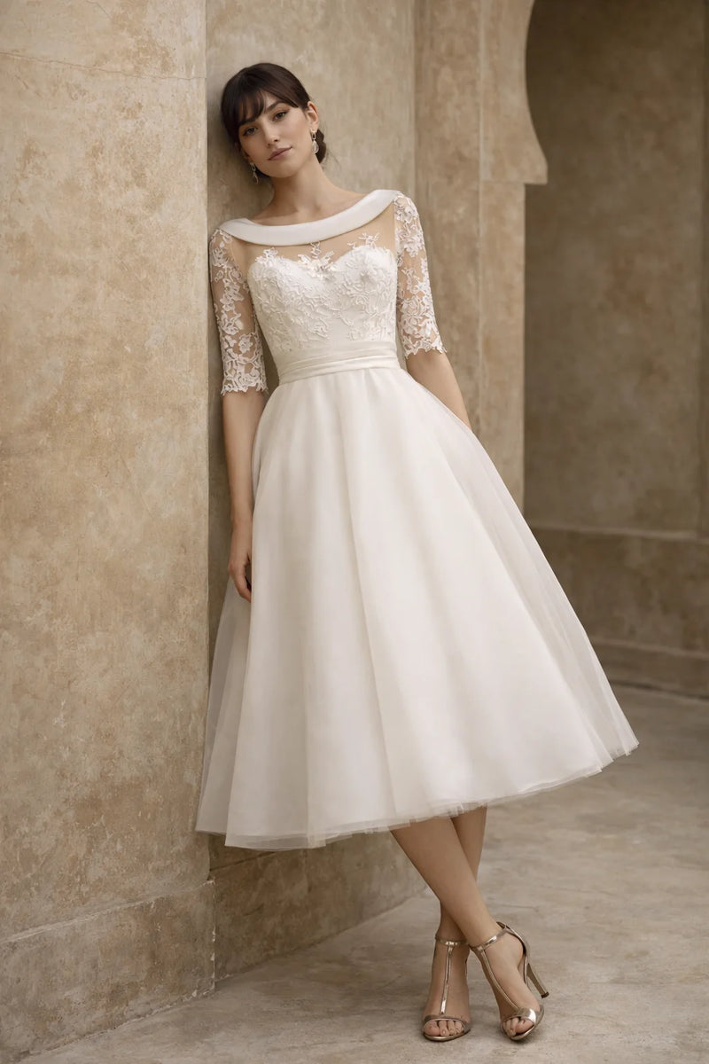Robe midi mariage civil