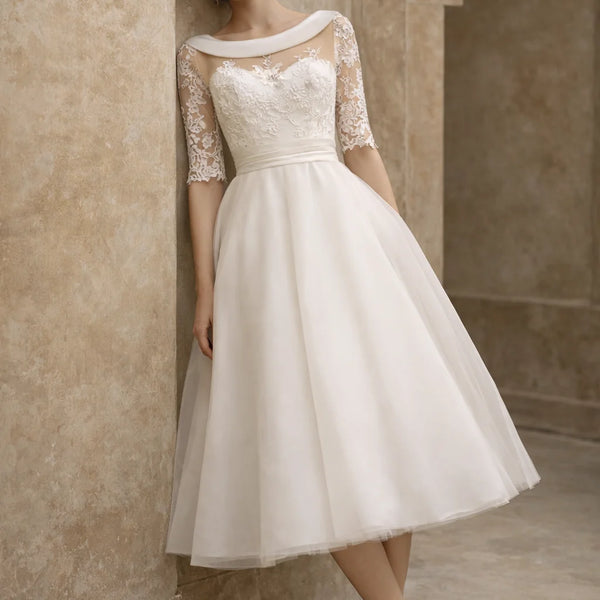 Robe midi mariage civil