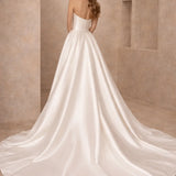 Robe satin mariage civil