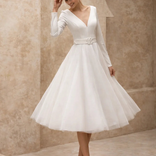 Robe vintage mariage civil invite