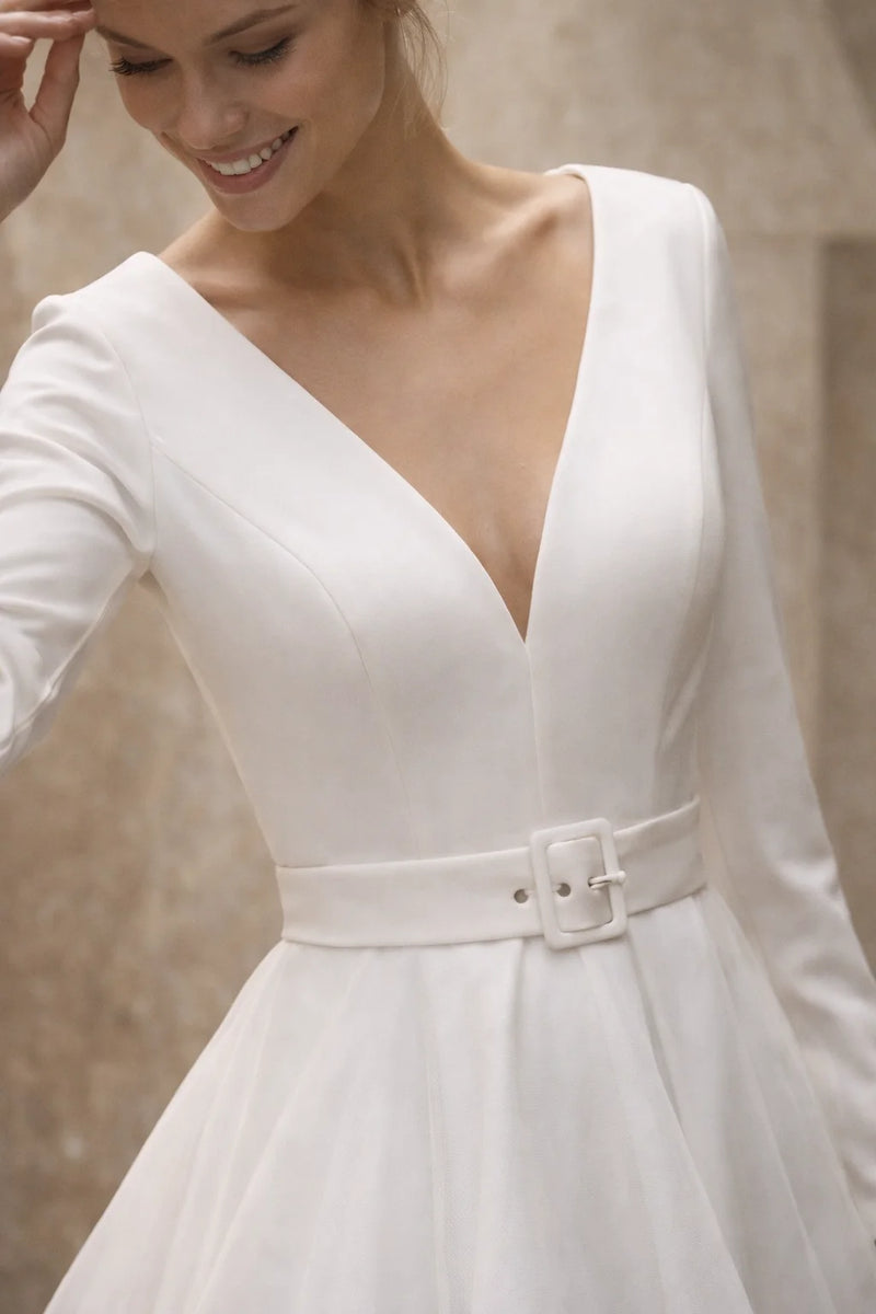 Robe vintage mariage civil invite
