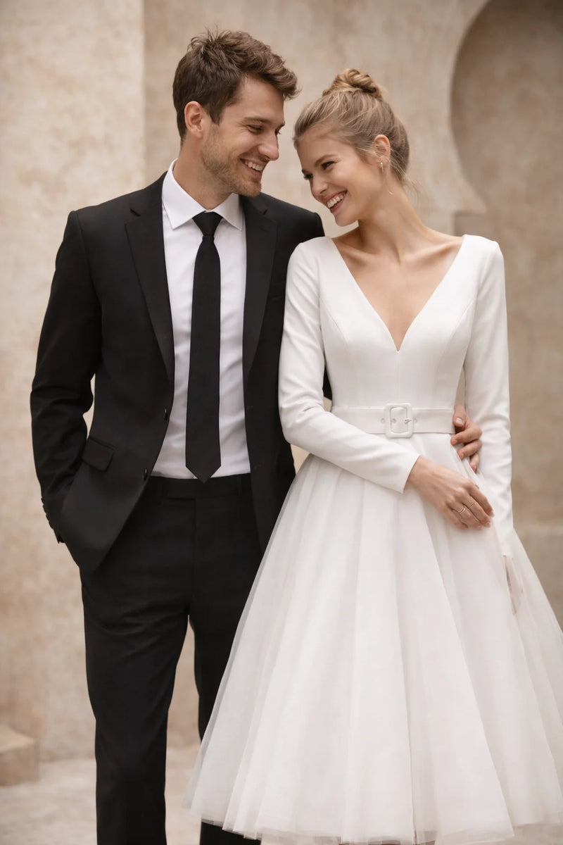 Robe vintage mariage civil invite