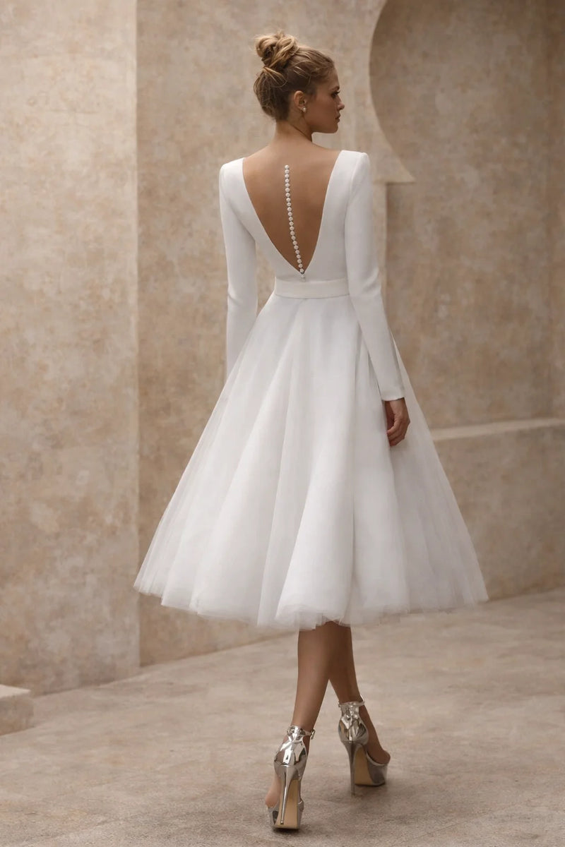Robe vintage mariage civil invite